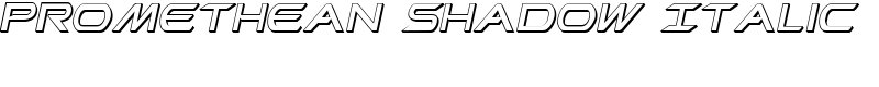 Promethean Shadow Italic Font