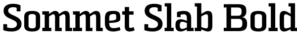 Sommet Slab Bold Font