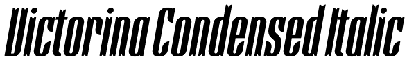 Victorina Condensed Italic Font