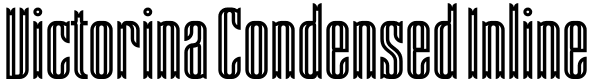 Victorina Condensed Inline Font