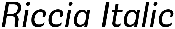 Riccia Italic Font