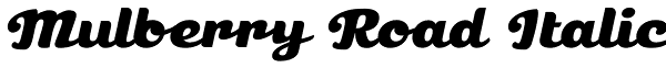 Mulberry Road Italic Font