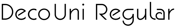 DecoUni Regular Font