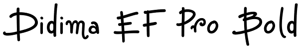 Didima EF Pro Bold Font