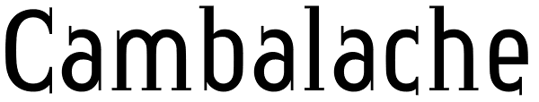 Cambalache Font