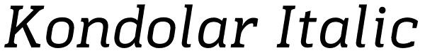 Kondolar Italic Font