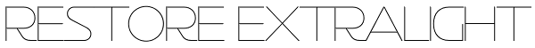 Restore ExtraLight Font