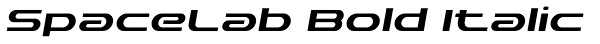 SpaceLab Bold Italic Font