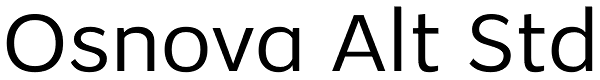 Osnova Alt Std Font