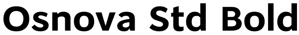 Osnova Std Bold Font