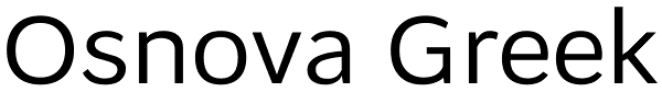 Osnova Greek Font