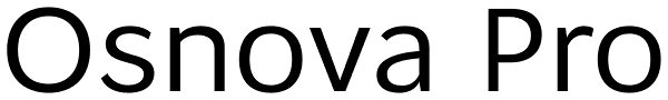 Osnova Pro Font