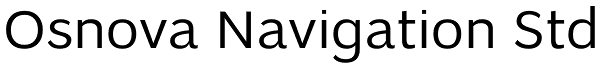 Osnova Navigation Std Font