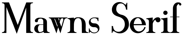 Mawns Serif Font