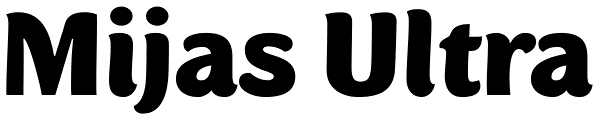 Mijas Ultra Font