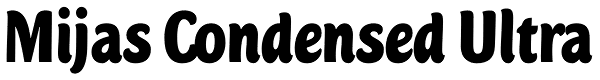 Mijas Condensed Ultra Font