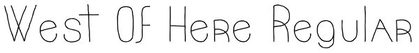 West Of Here Regular Font