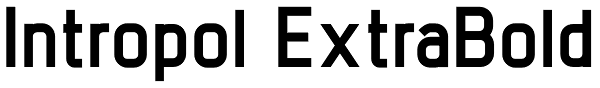 Intropol ExtraBold Font