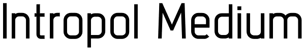 Intropol Medium Font