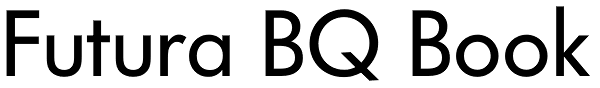 Futura BQ Book Font