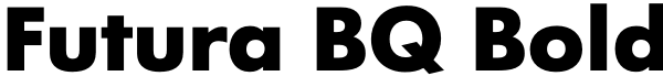 Futura BQ Bold Font