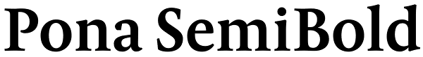 Pona SemiBold Font