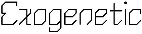 Exogenetic Font