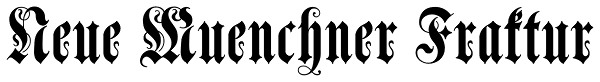 Neue Muenchner Fraktur Font