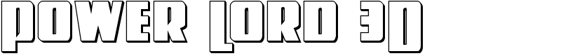 Power Lord 3D Font