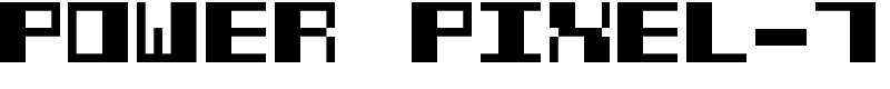 Power Pixel-7 Font