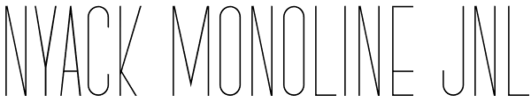 Nyack Monoline JNL Font