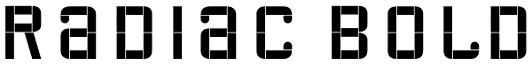 Radiac Bold Font