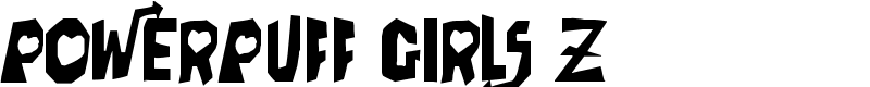 Powerpuff Girls Z Font