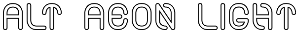 Alt Aeon Light Font