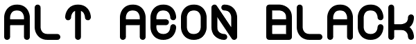 Alt Aeon Black Font