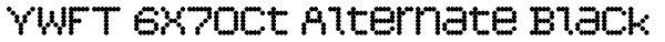 YWFT 6x7oct Alternate Black Font
