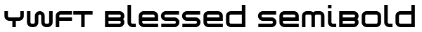 YWFT Blessed SemiBold Font