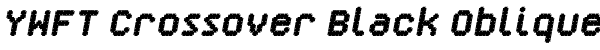 YWFT Crossover Black Oblique Font