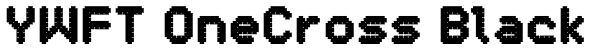 YWFT OneCross Black Font