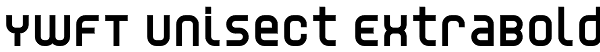 YWFT Unisect ExtraBold Font