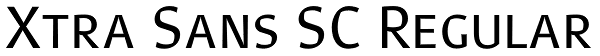 Xtra Sans SC Regular Font