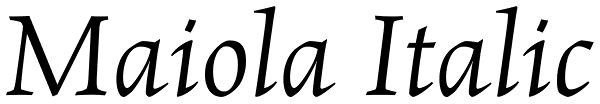 Maiola Italic Font