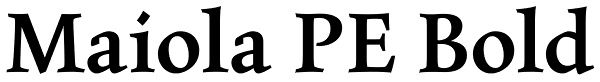 Maiola PE Bold Font