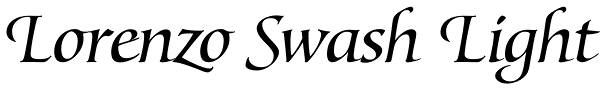 Lorenzo Swash Light Font