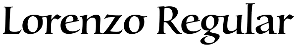 Lorenzo Regular Font