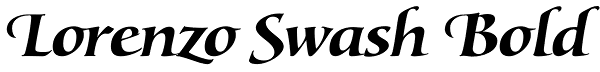 Lorenzo Swash Bold Font