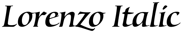 Lorenzo Italic Font