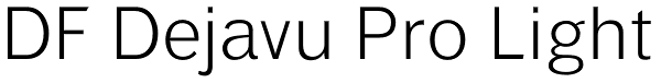 DF Dejavu Pro Light Font