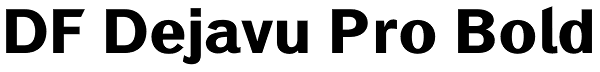 DF Dejavu Pro Bold Font