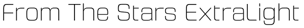 From The Stars ExtraLight Font